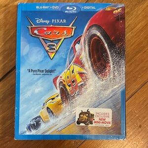 Disney Cars 3 Blu-ray DVD Combo - Red and Yellow